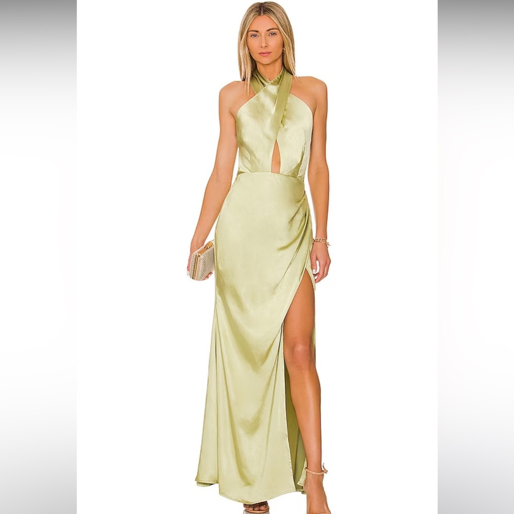 ELLIATT - Begonia maxi dress in avocado
